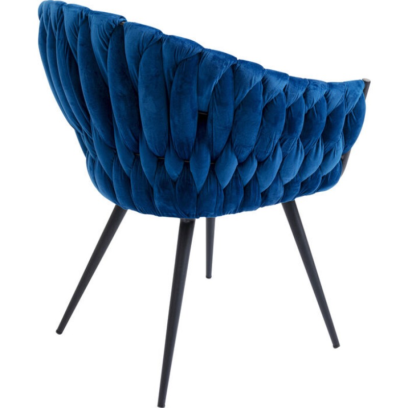 Chair with Armrest Knot Blue